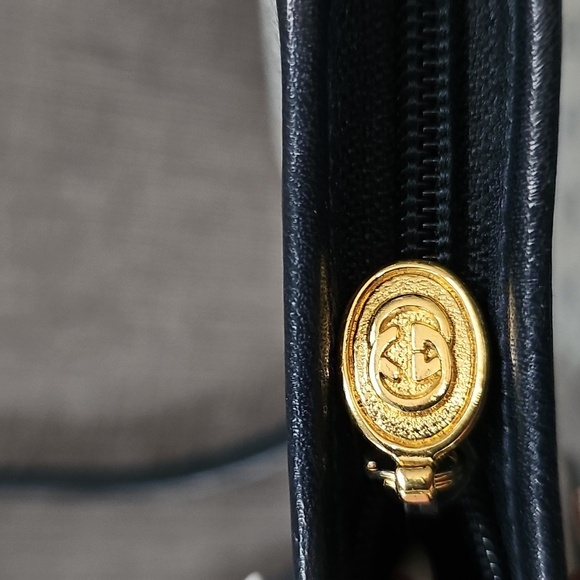 GUCCI Navy Blue Canvas Supreme Micro GG Blue Trim Crossbody Bag Authenticated - Picture 16 of 16